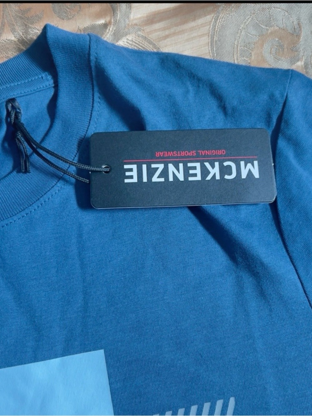 kenzie Blue Graphic MCK Men's Tee New with tags - Picture 4 of 4